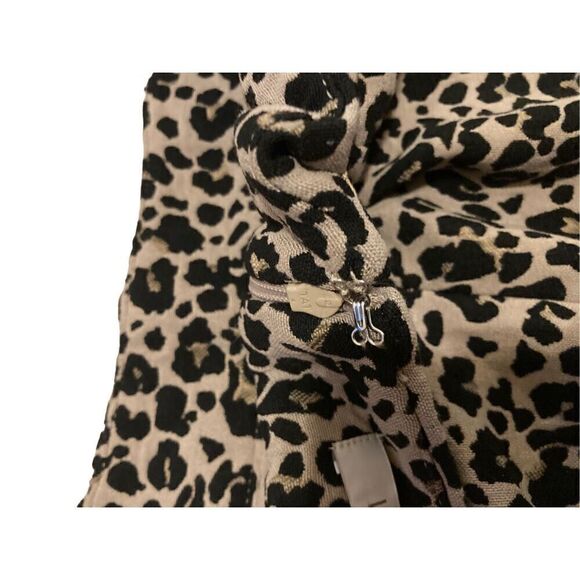 Loft Petites Leopard Mid Length Skirt Formal Career Clubwear - Picture 5 of 9